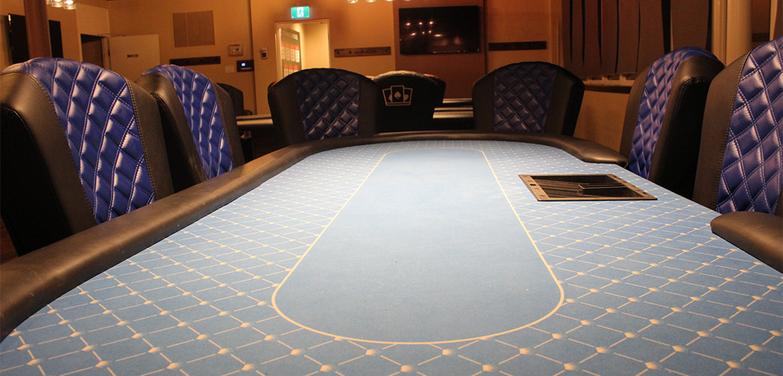 Cash-game tables at the Mallard Club