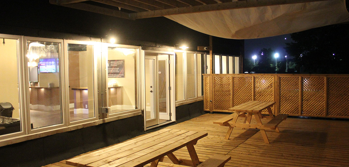 Dealer station at the Mallard Club